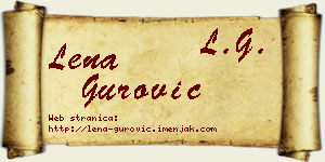 Lena Gurović vizit kartica